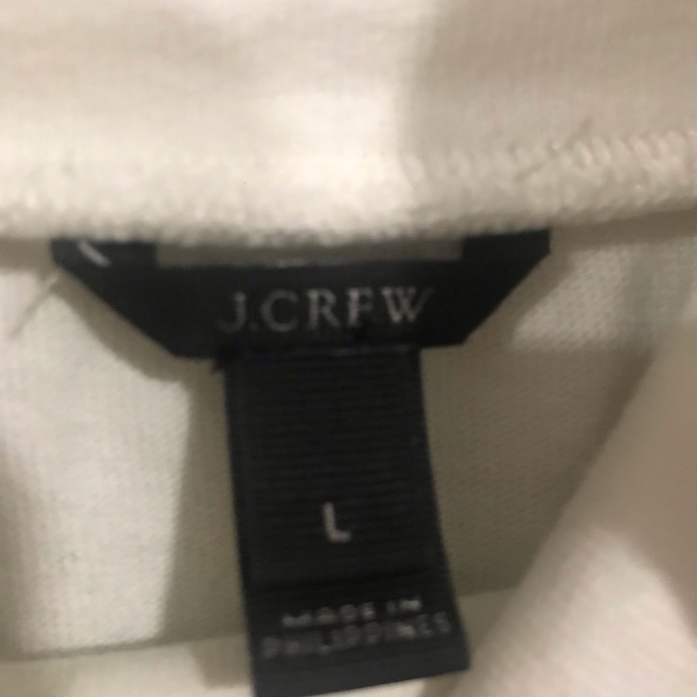 J. Crew long sleeves sweatshirt green strips costal beach summer Women’s L - Picture 6 of 6